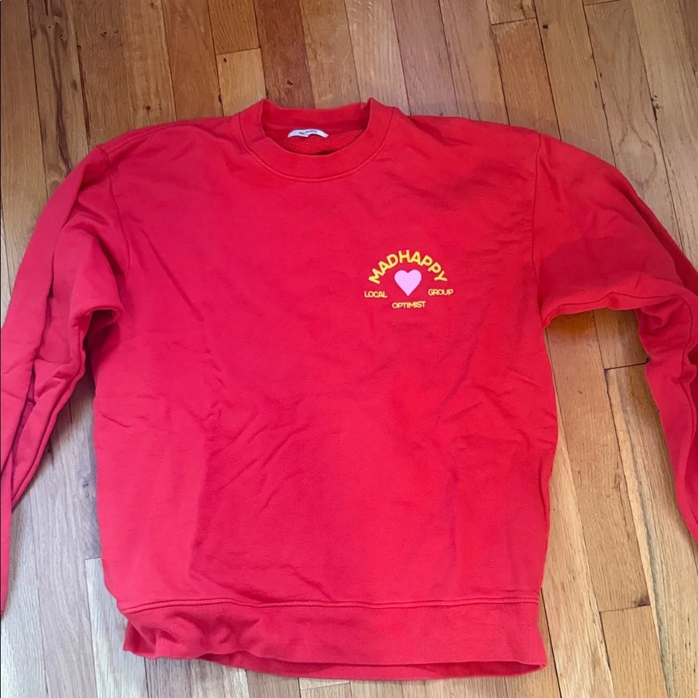 Madhappy Bold Red Crewneck - Picture 1 of 5